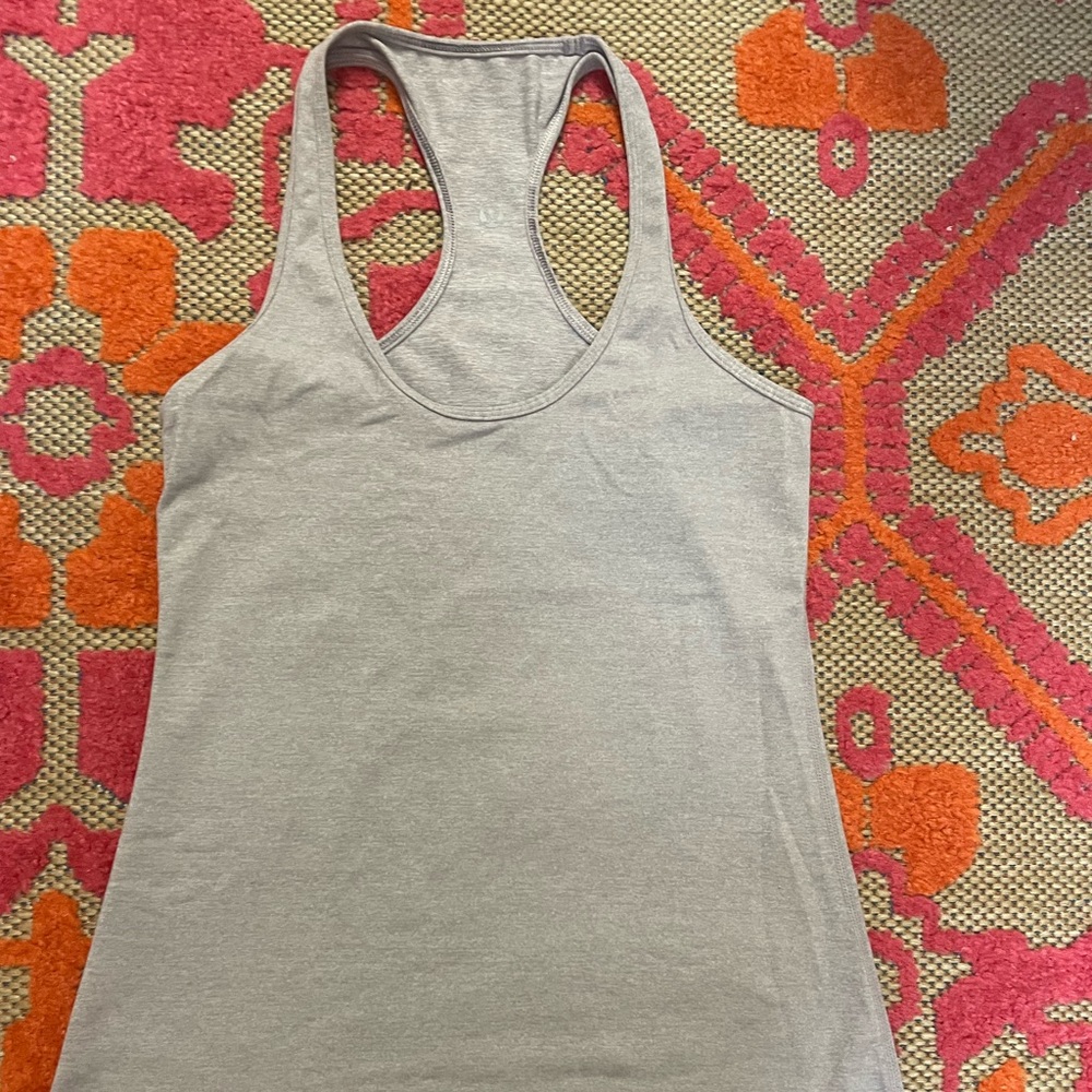 LULULEMON tank top light gray size 6